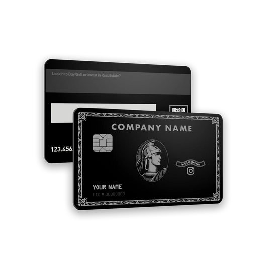 Premium Custom Engraved Metal Business Card (Non-NFC)